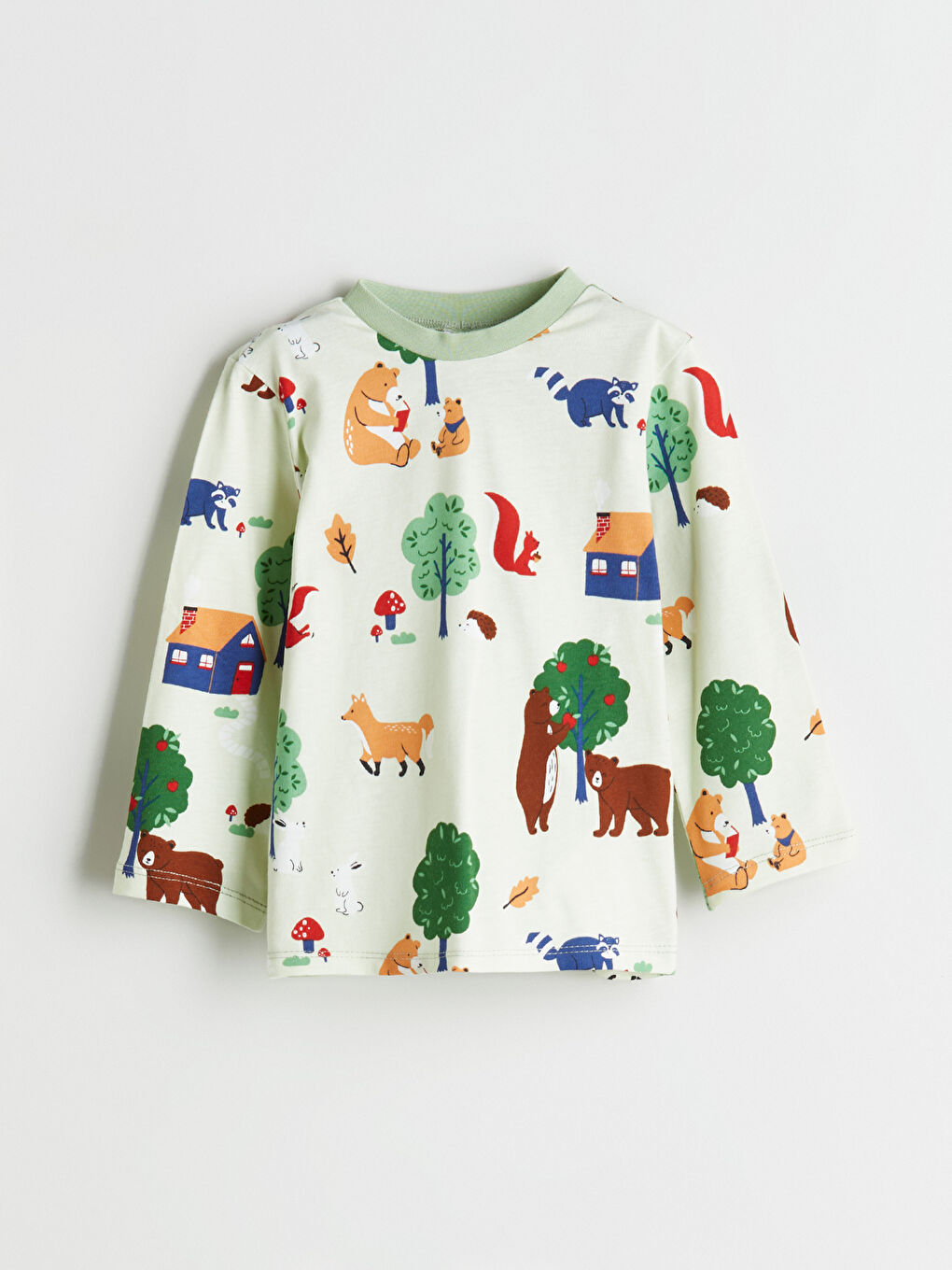 Mavi Baskılı Erkek Çocuk Pijama Takım-1