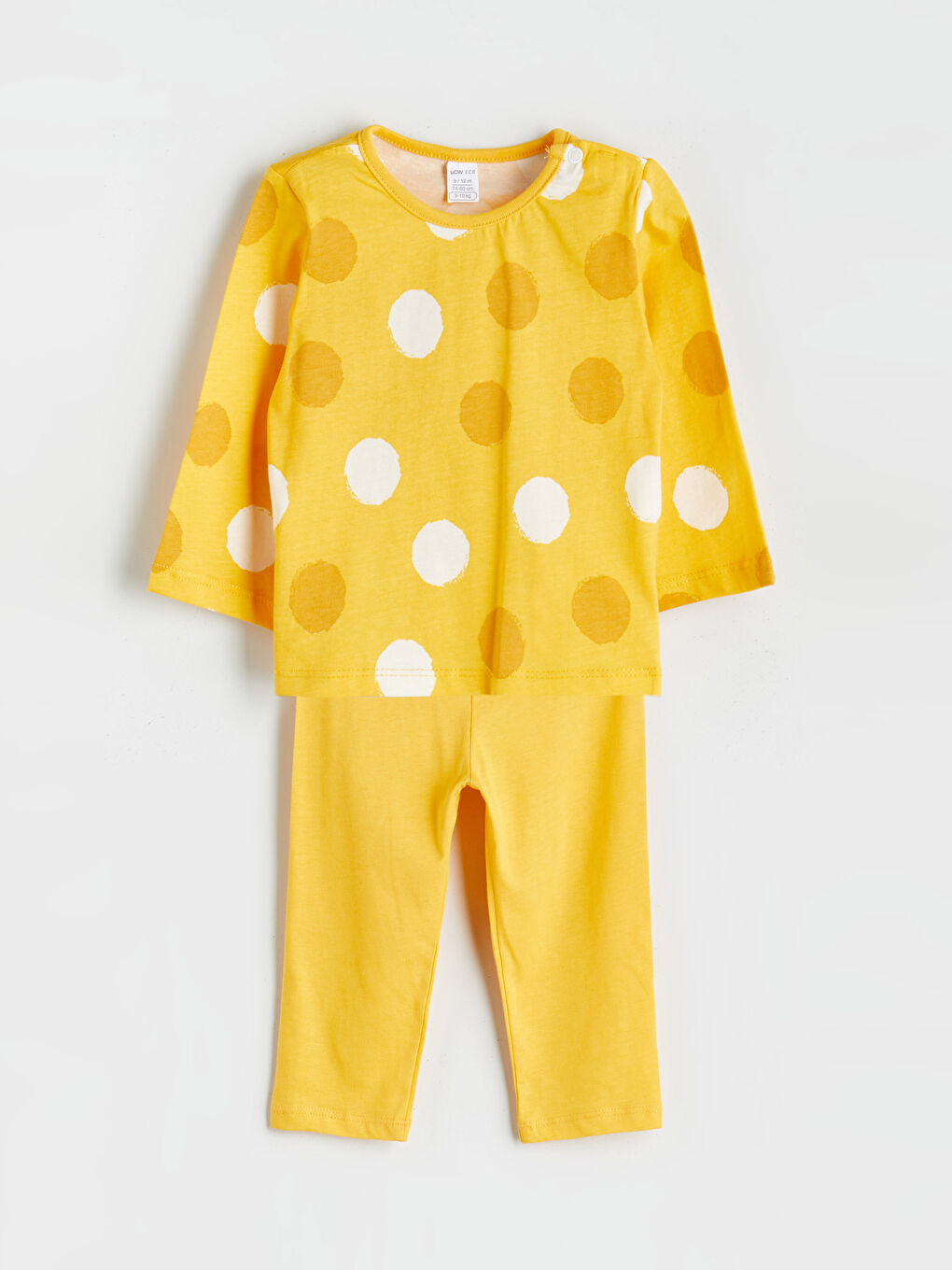 LCW ECO Crew Neck Printed Baby Boys' Pyjama Set -W5FJ55Z1-LUE