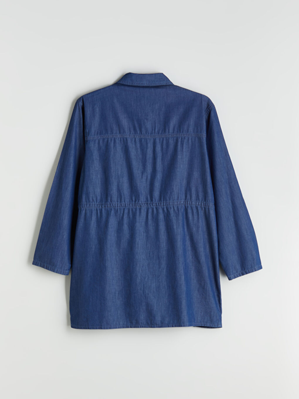 LCW Grace Collared Neck Women's Denim Tunic -W5FJ70Z8-563