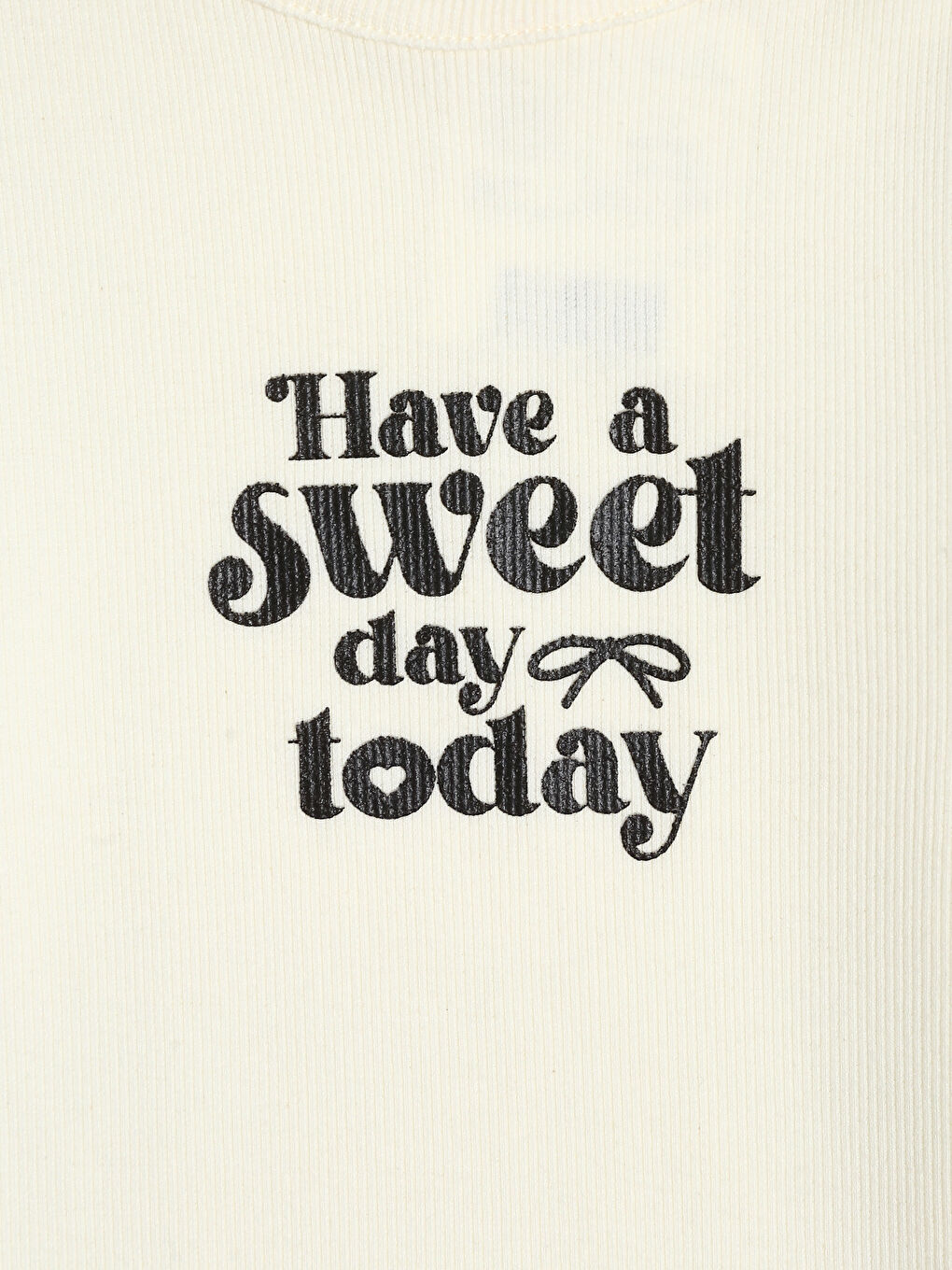 Crew Neck Girls' Printed T-Shirt-2