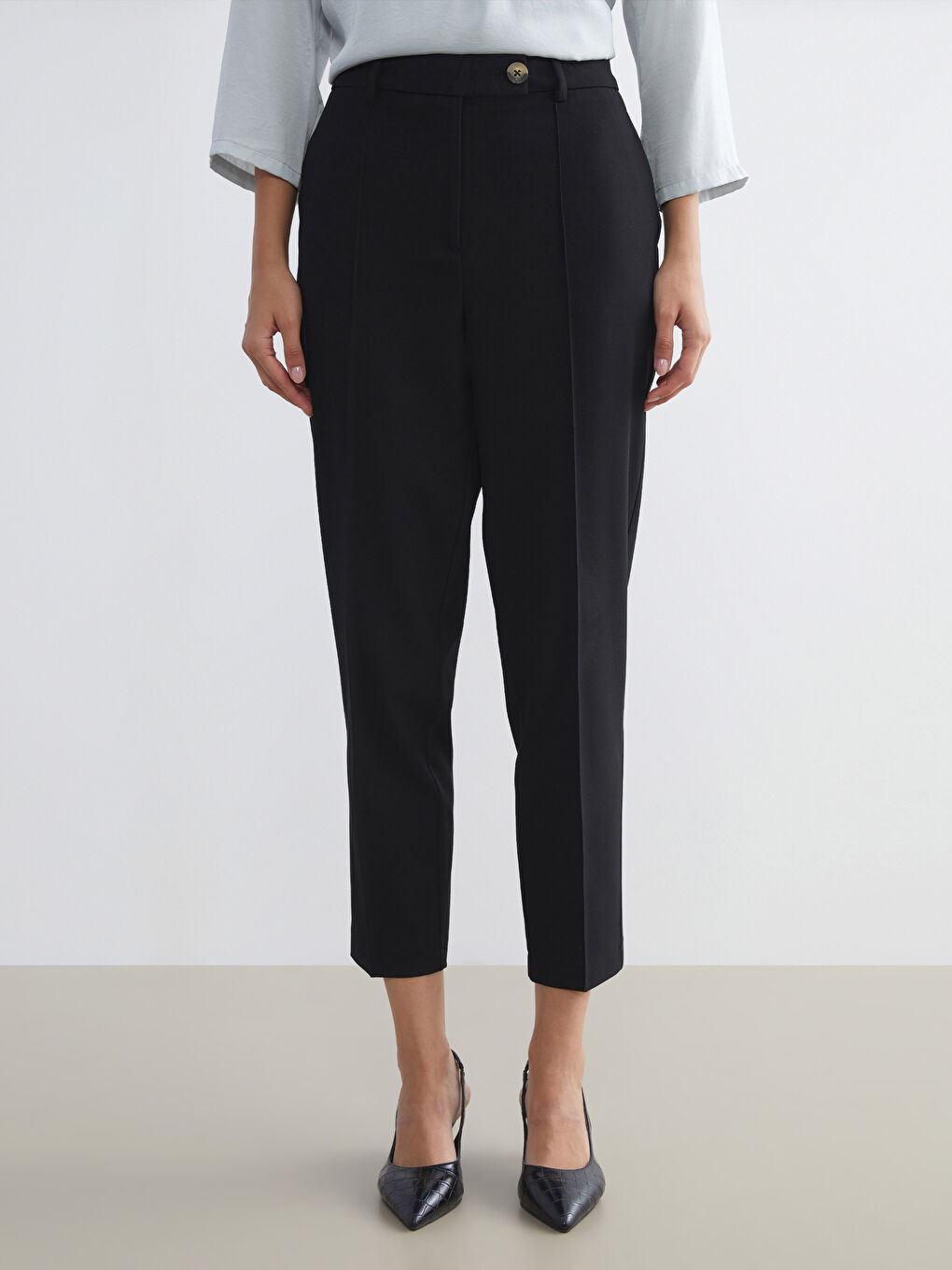 Standard Fit Women's Cigarette Trousers-2