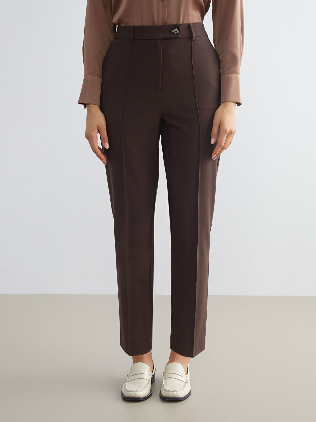 Standard Fit Women's Cigarette Trousers-1