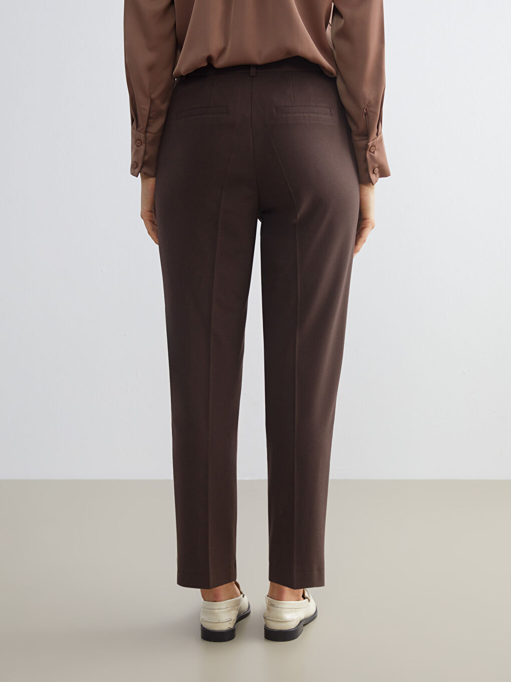 Standard Fit Women's Cigarette Trousers-3