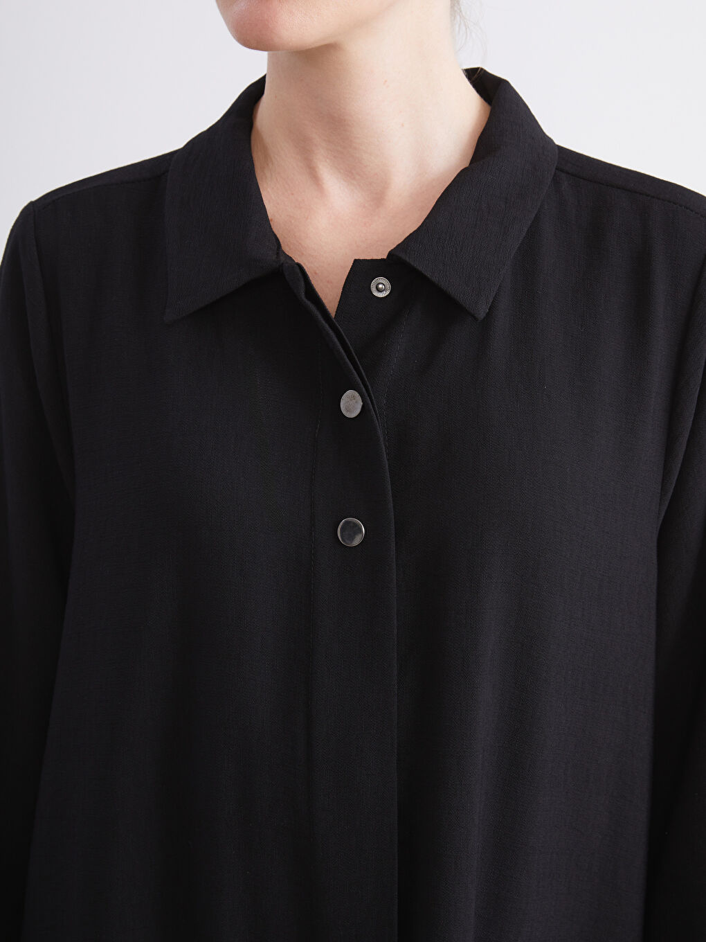 LCW Grace Collared Neck Women's Abaya -W5FJ84Z8-CVL