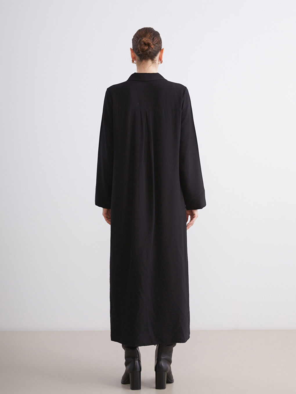 LCW Grace Collared Neck Women's Abaya -W5FJ84Z8-CVL