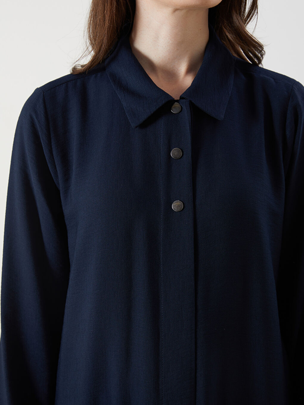 LCW Grace Collared Neck Women's Abaya -W5FJ84Z8-E1J