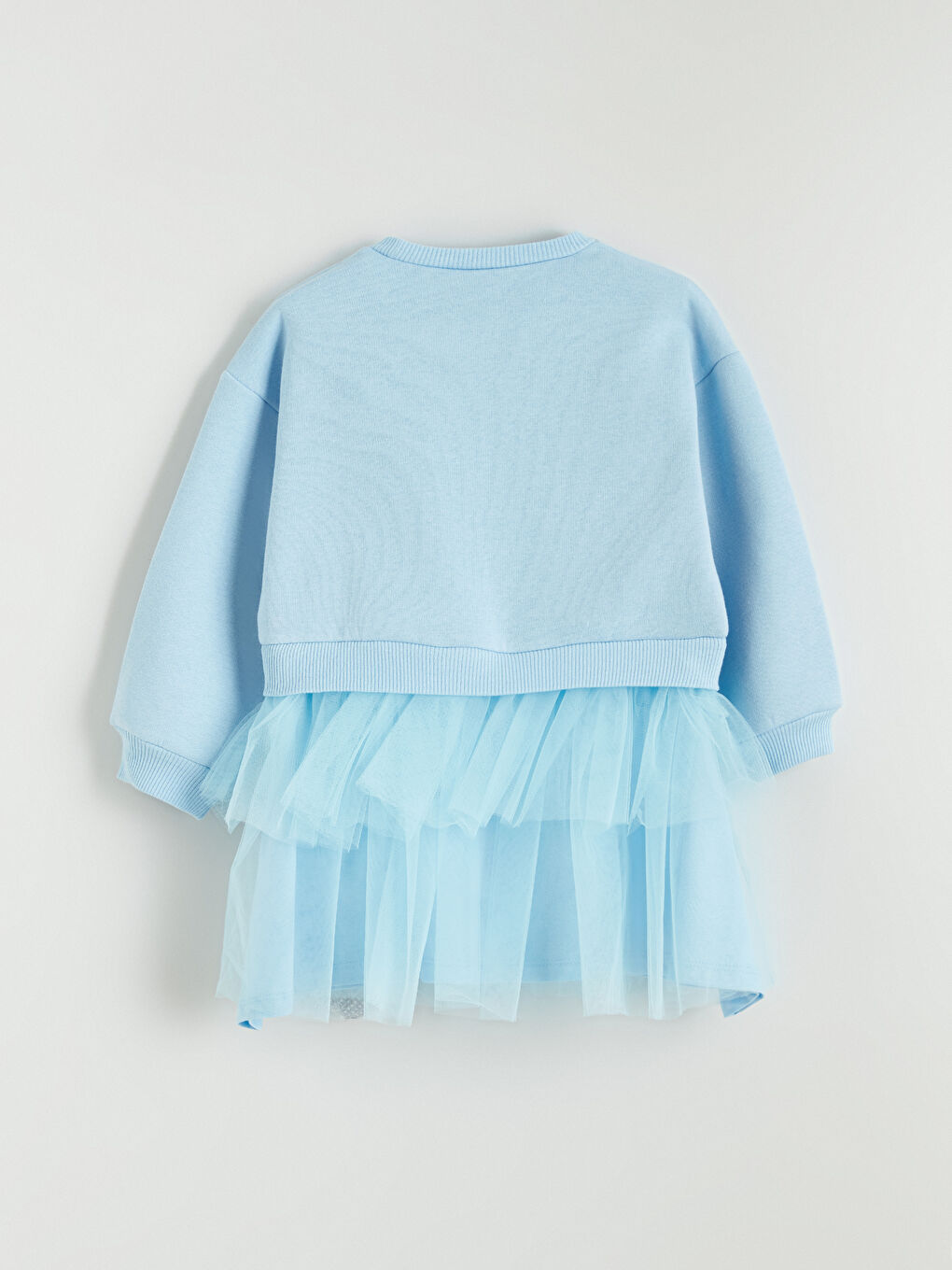 فستان للبنات مطبوع بإلسا بياقة دائرية-2