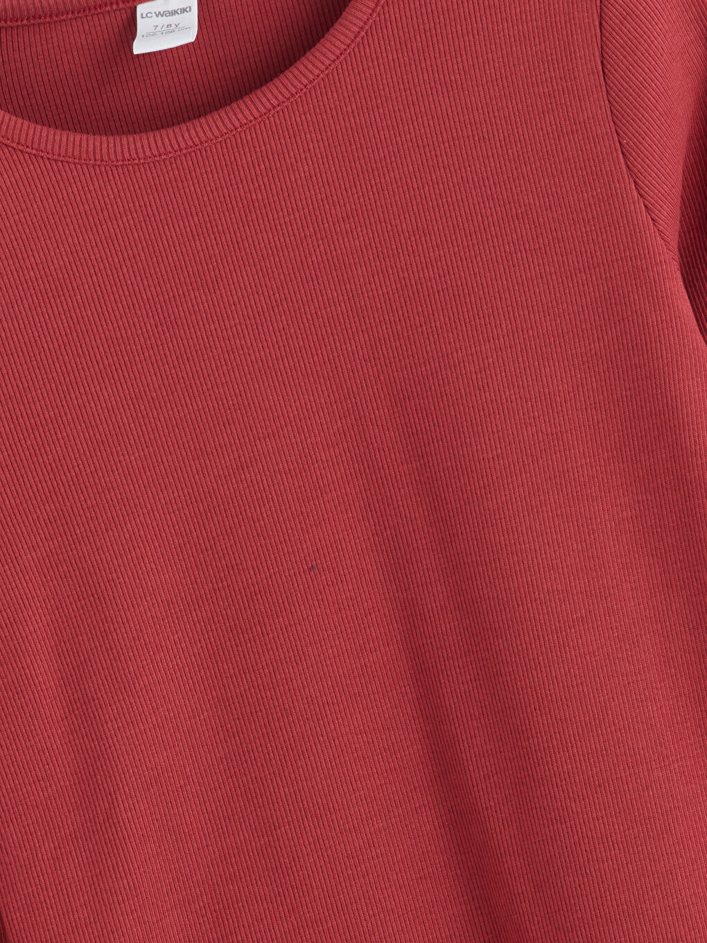 Crew Neck Girls' T-Shirt-2