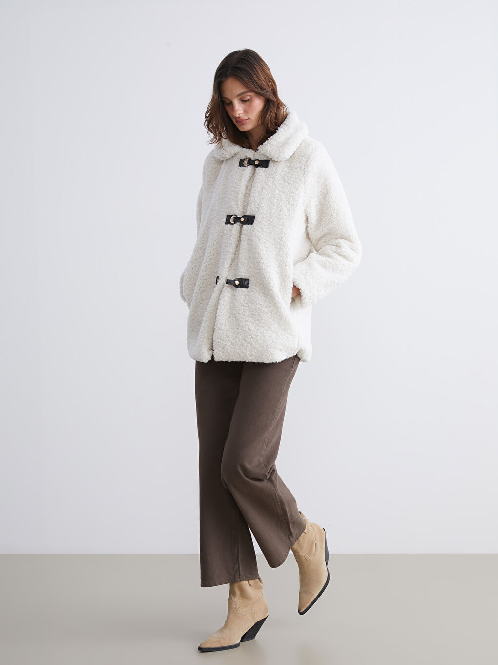 Woman ECRU Overcoat-1