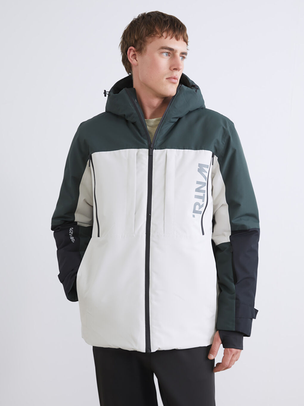 Regular Fit Hooded Men's Ski Jacket