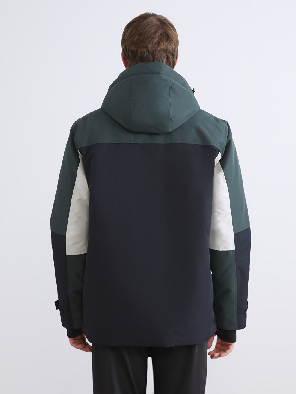 Regular Fit Hooded Men's Ski Jacket-4