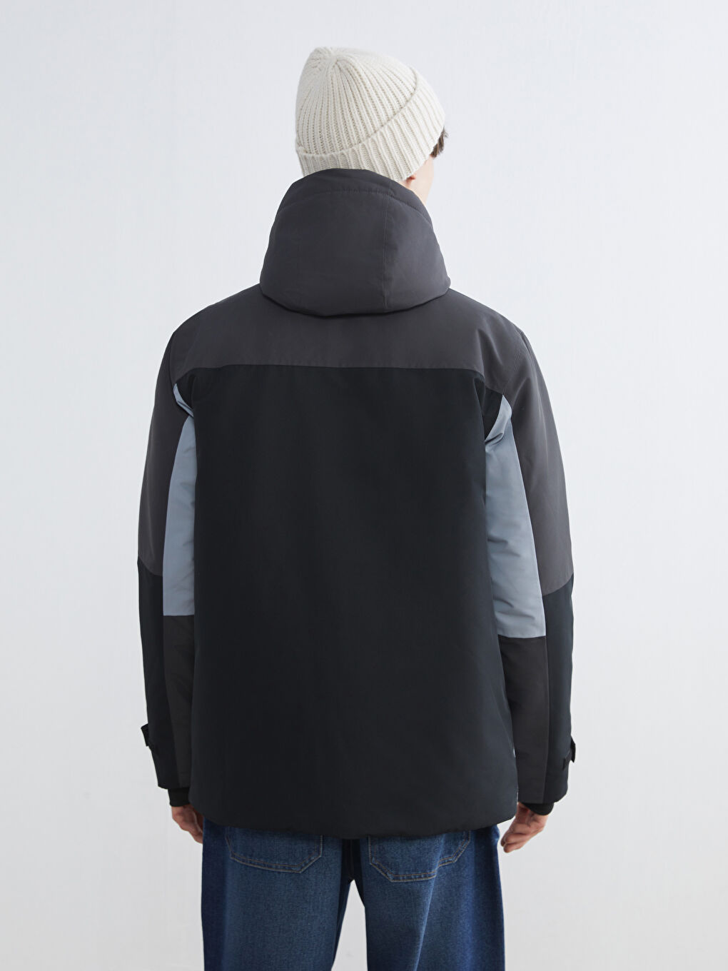 Лыжная куртка с капюшоном стандартного кроя для мужчин-4