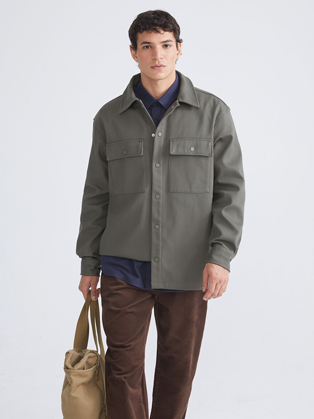 Casual Fit Men's Shirt Jacket