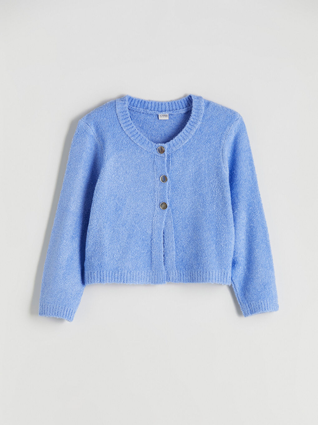 Crew Neck Girl Cardigan