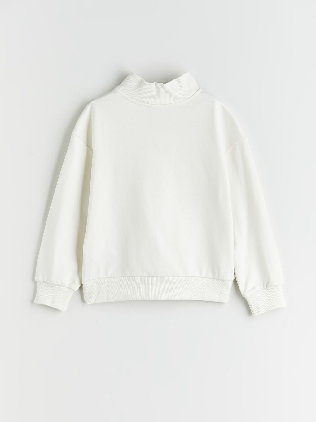 Свитшот для девочек с воротником-труба-1