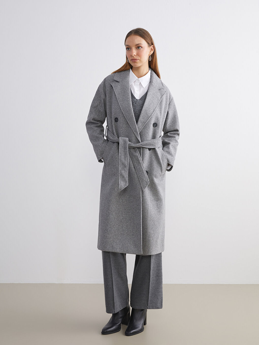 Jacket Collar Women's Cachet Overcoat