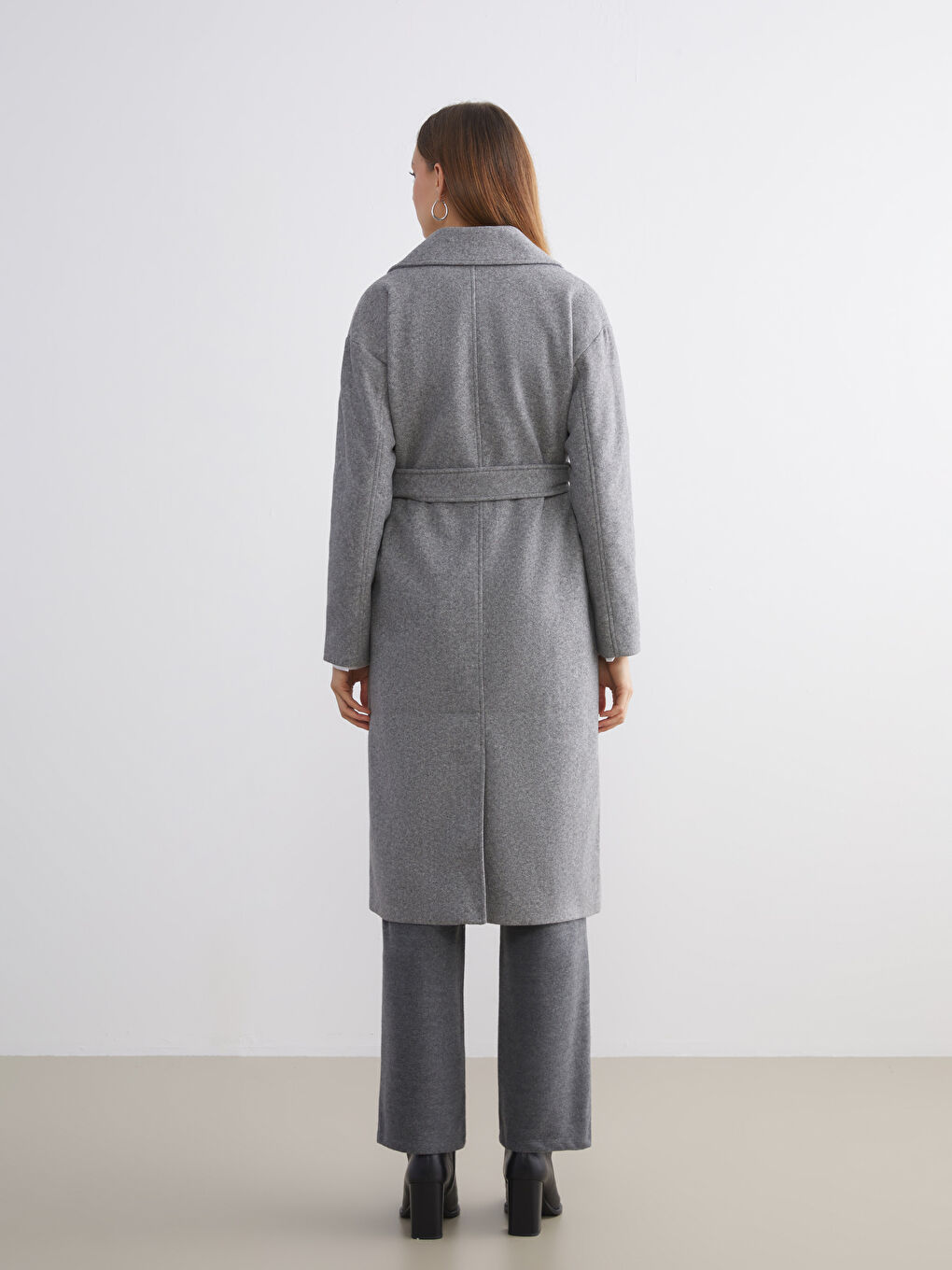 Jacket Collar Women's Cachet Overcoat-4