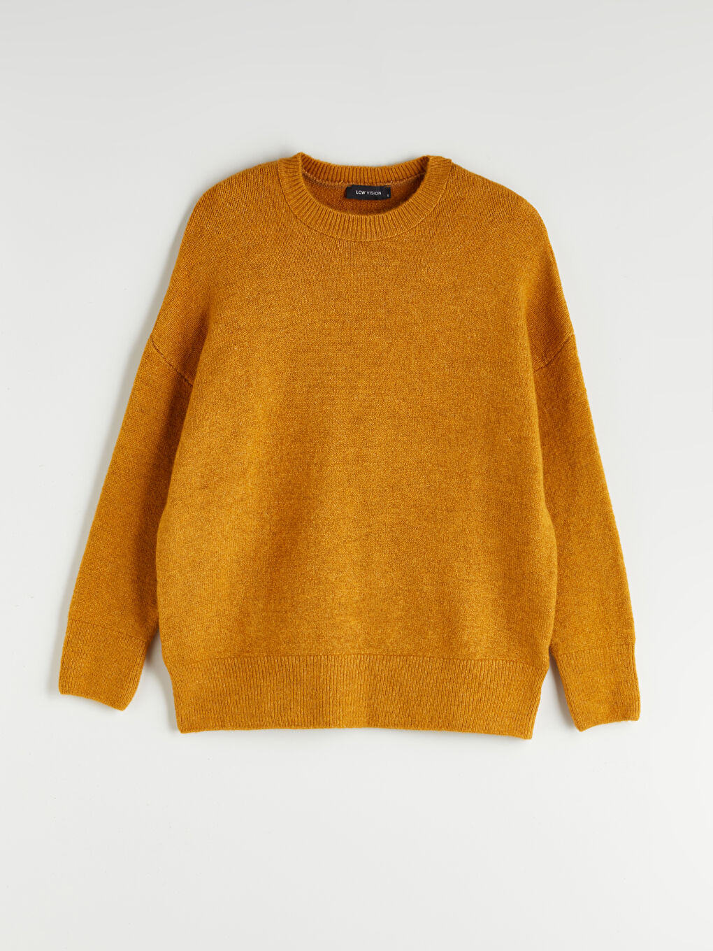 LCW Vision Crew Neck Oversize Women's Knitwear Sweater -W5FL52Z8-GPD