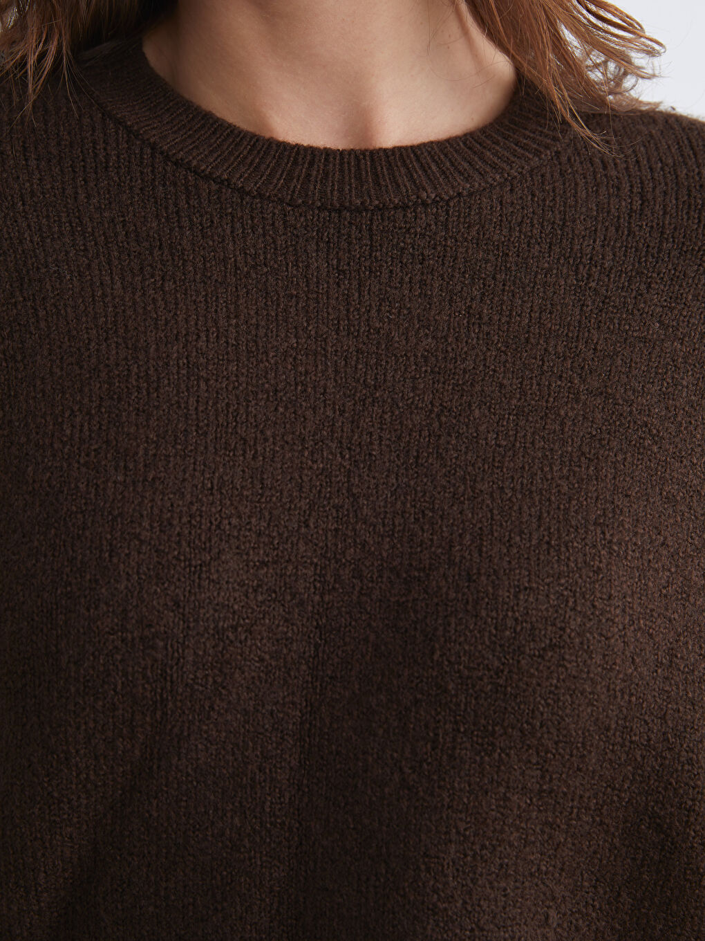 LCW Vision Crew Neck Oversize Women's Knitwear Sweater -W5FL52Z8-RXE