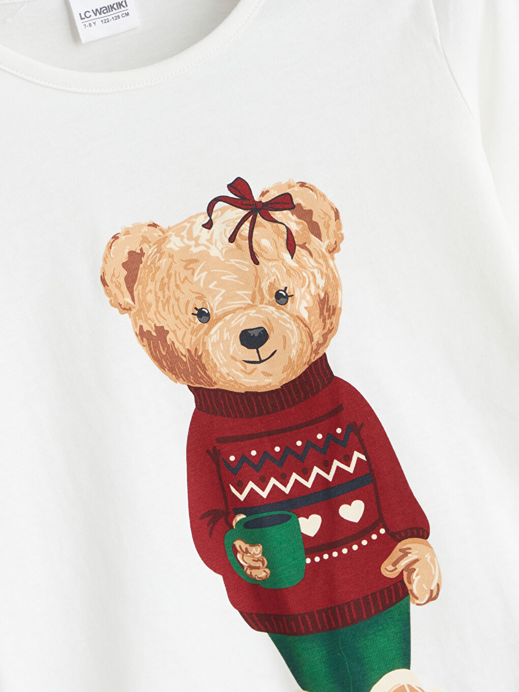 SVETLO BEŽ Pidžama komplet Devojka-2