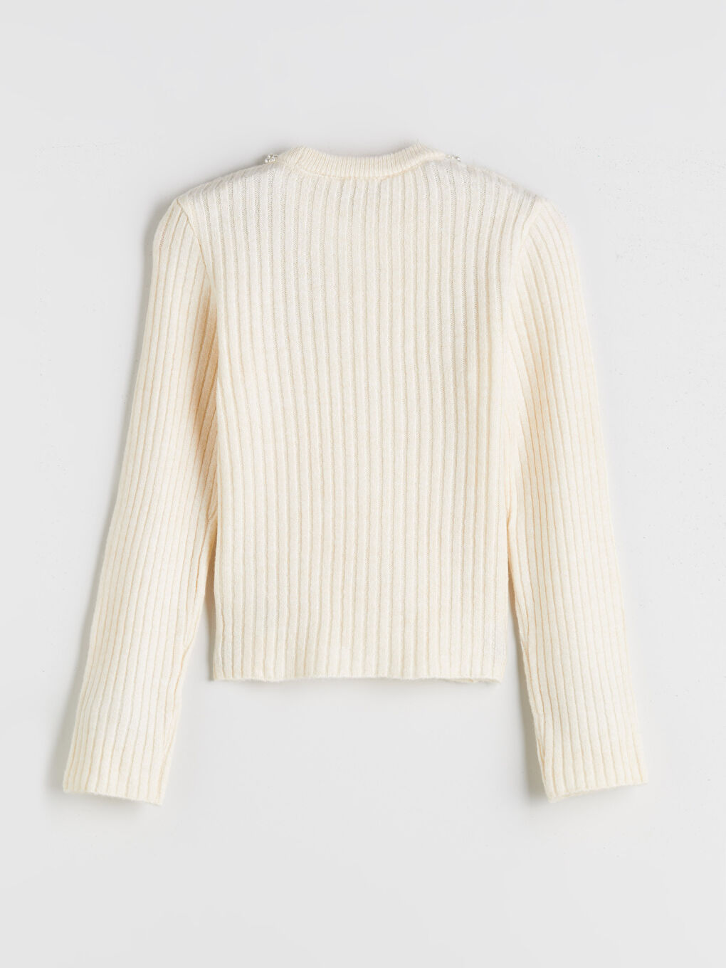 LCW Vision Crew Neck Beaded Embellished Women's Knitwear Sweater -W5FL63Z8-FDU