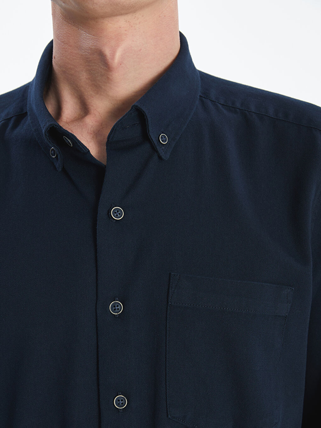 LCWAIKIKI Classic Regular Fit Short Sleeve Gabardine Men's Shirt -W5FL76Z8-HHU