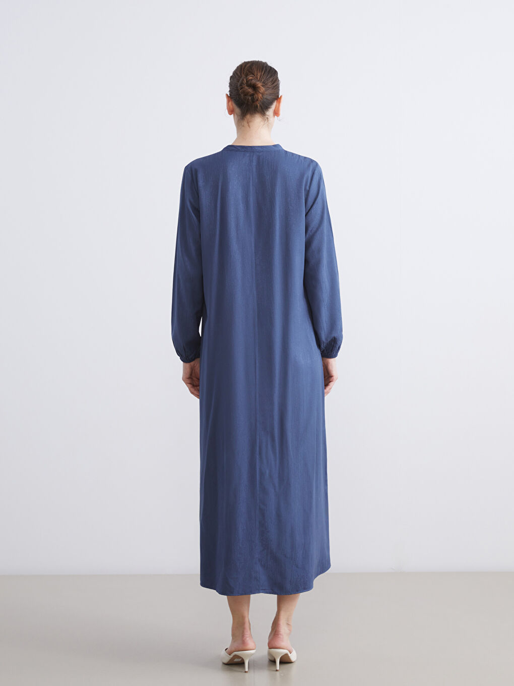 Crew Neck A-Line Dress-3