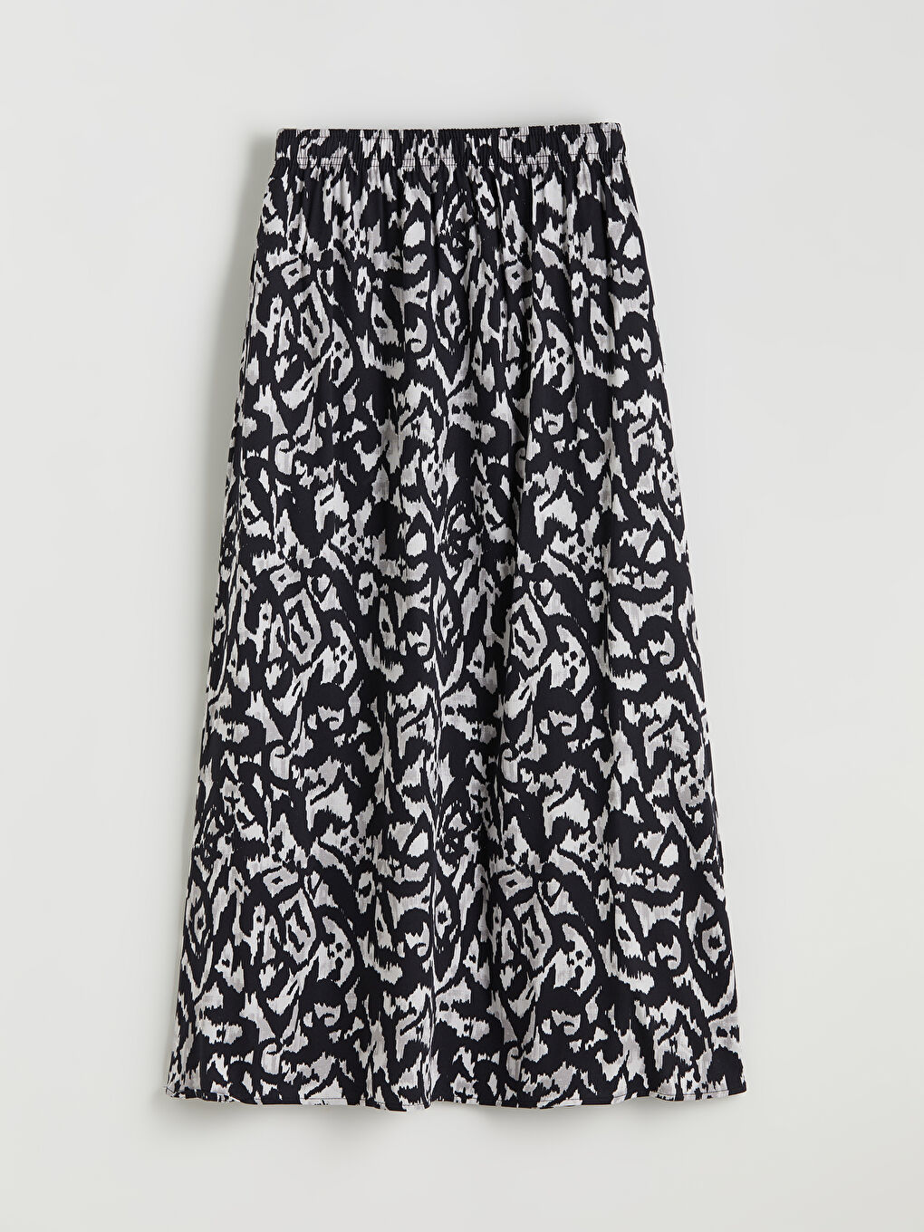 LCW Grace Elasticated Waist Patterned A-Line Skirt -W5FL88Z8-LQJ