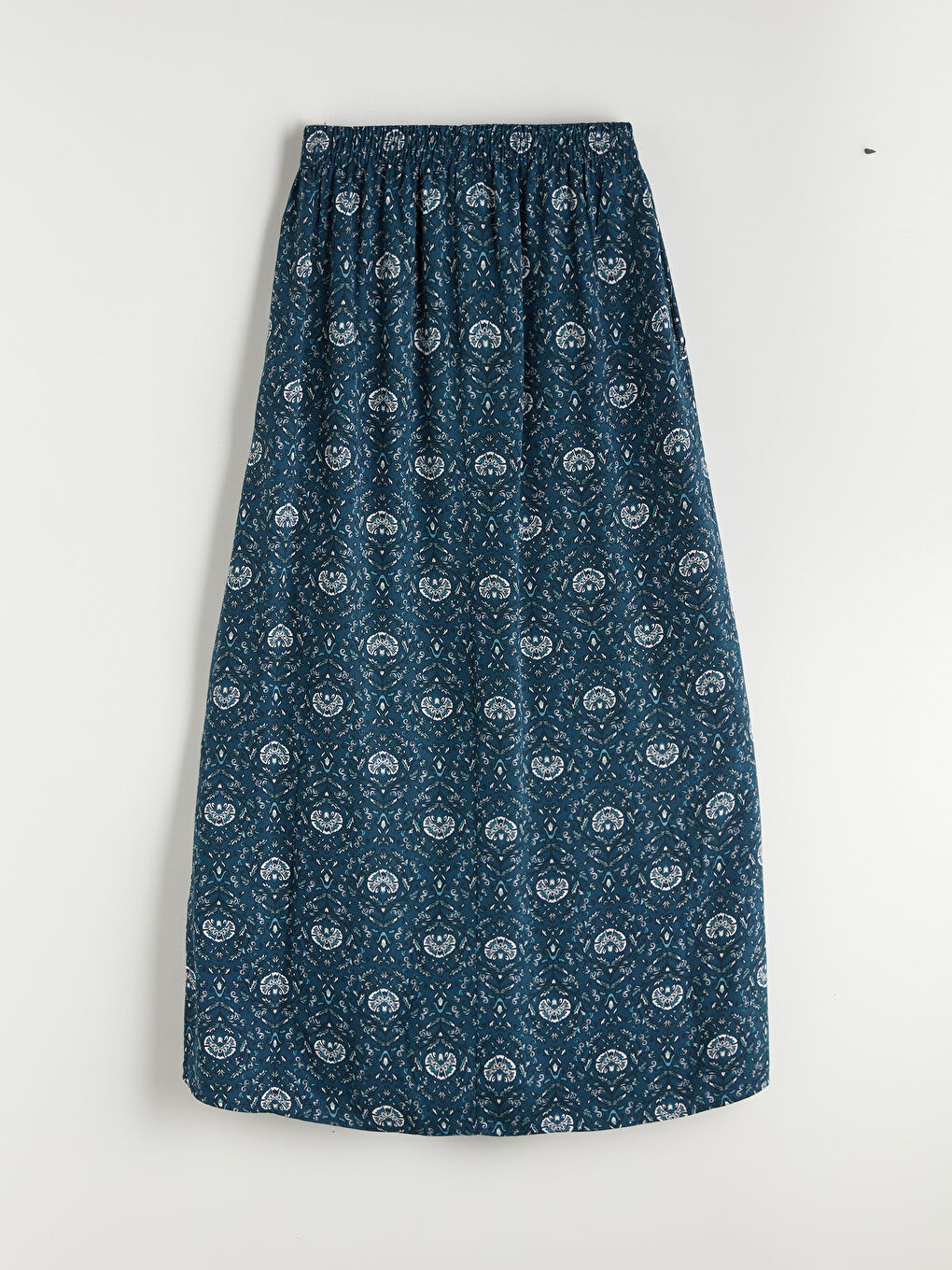 LCW Grace Elasticated Waist Patterned A-Line Skirt -W5FL88Z8-LSH