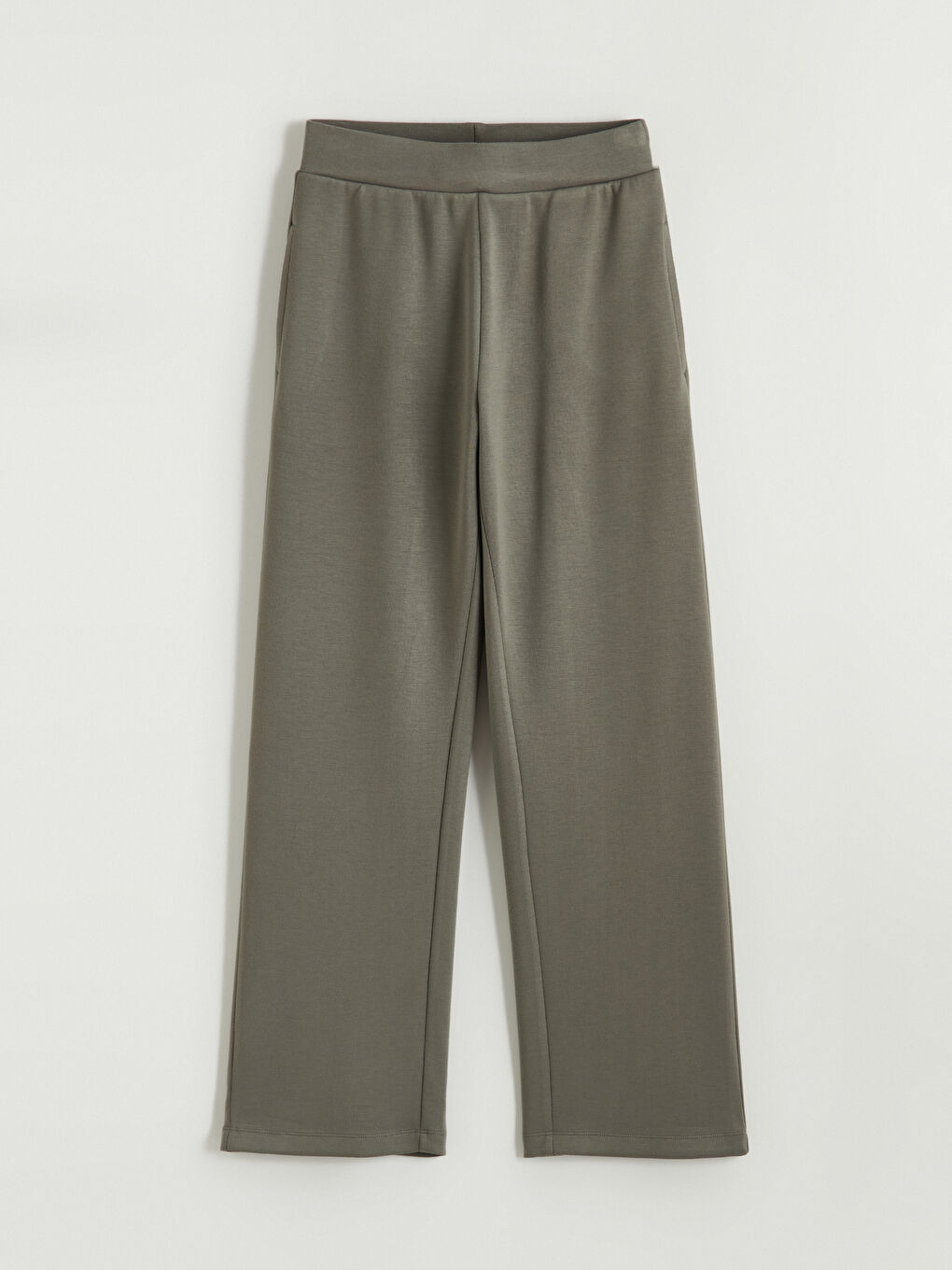 Elasticated Waist Wide Leg Women's Sweatpants-5