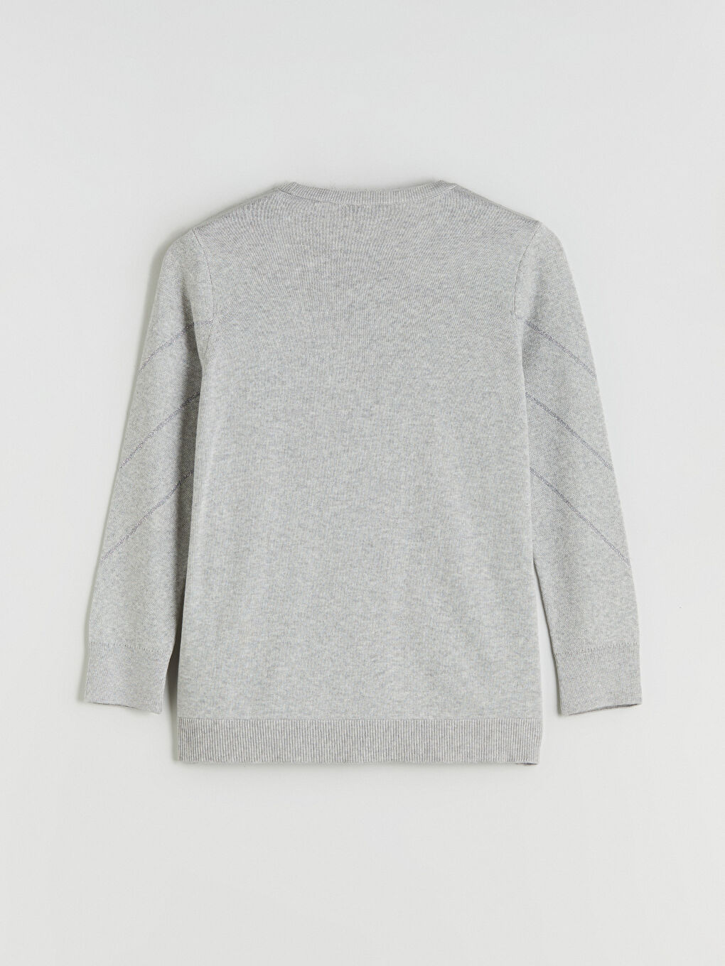 Crew Neck Patterned Women's Knitwear Sweater-5