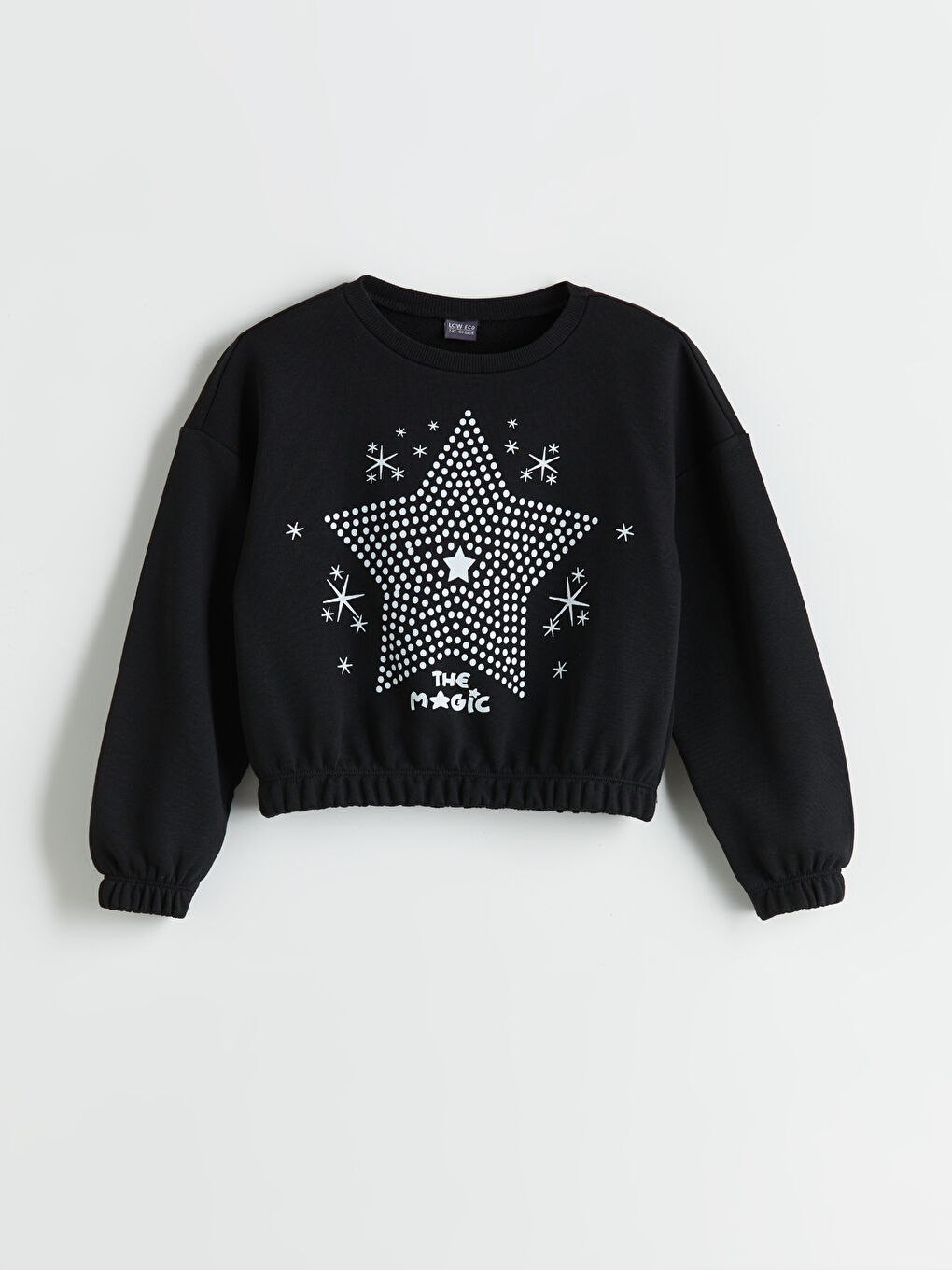 LCW ECO Crew Neck Girls' Sweatshirt -W5FM27Z4-CVL