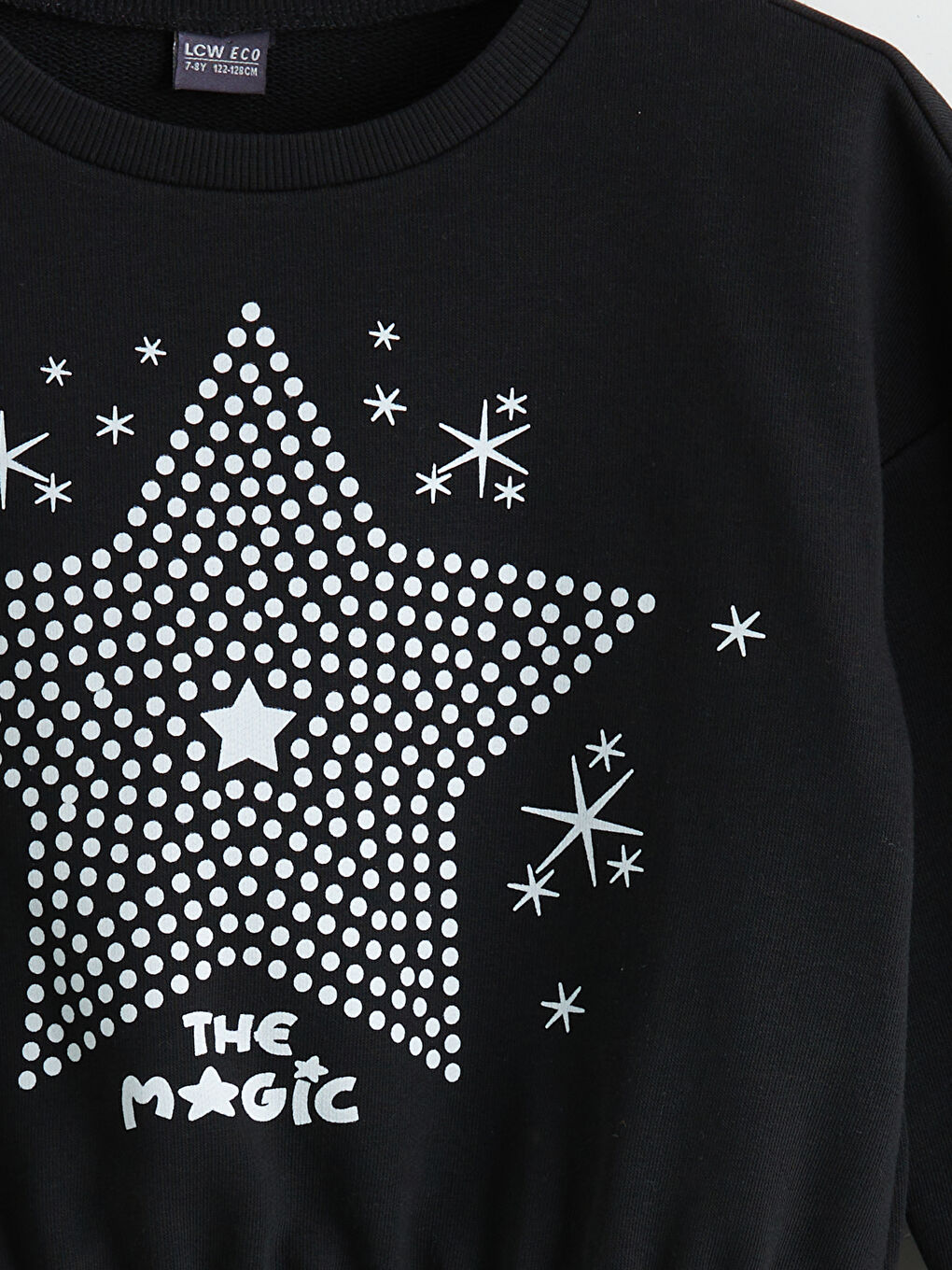 LCW ECO Crew Neck Girls' Sweatshirt -W5FM27Z4-CVL