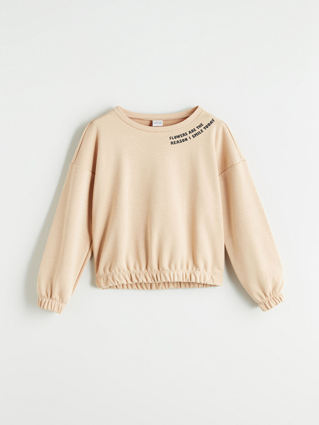 LCW ECO Crew Neck Girls' Sweatshirt -W5FM27Z4-KNF