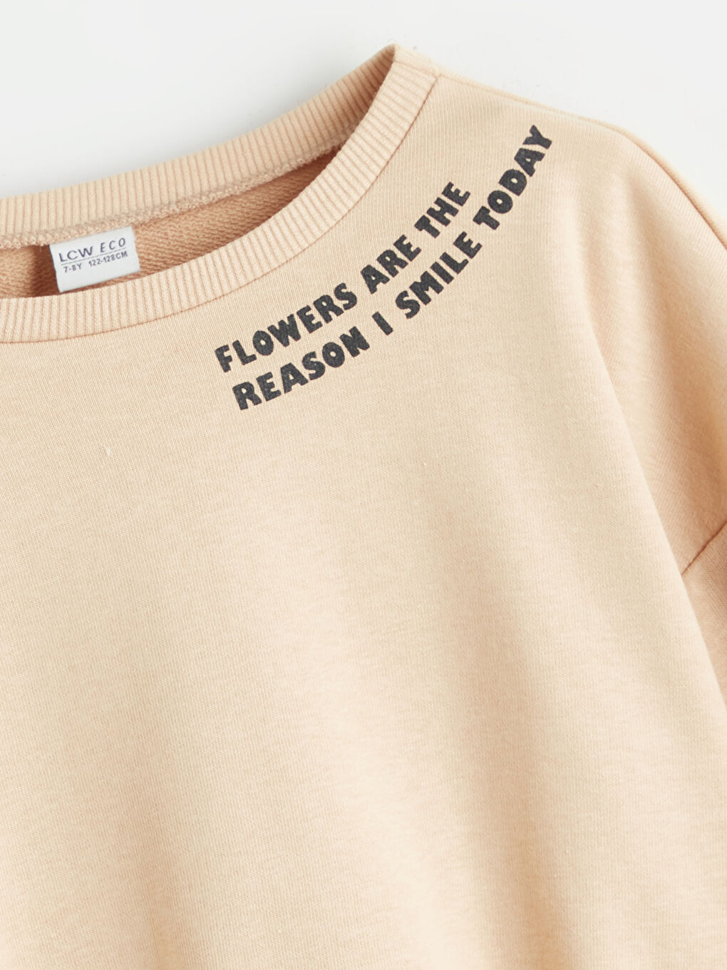 LCW ECO Crew Neck Girls' Sweatshirt -W5FM27Z4-KNF