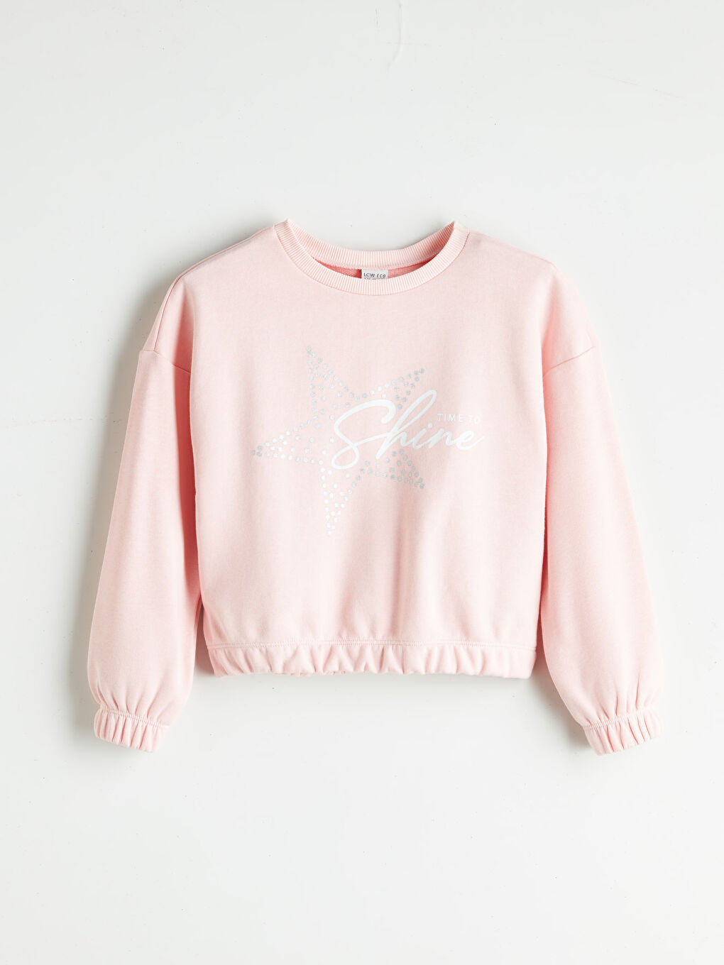 LCW ECO Crew Neck Girls' Sweatshirt -W5FM27Z4-YTJ
