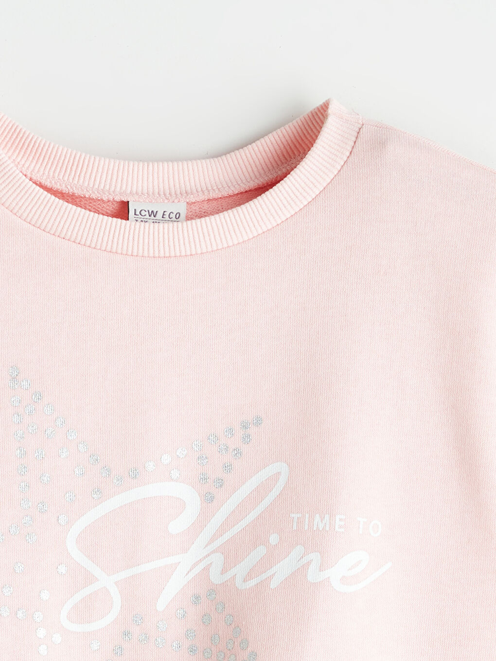 LCW ECO Crew Neck Girls' Sweatshirt -W5FM27Z4-YTJ