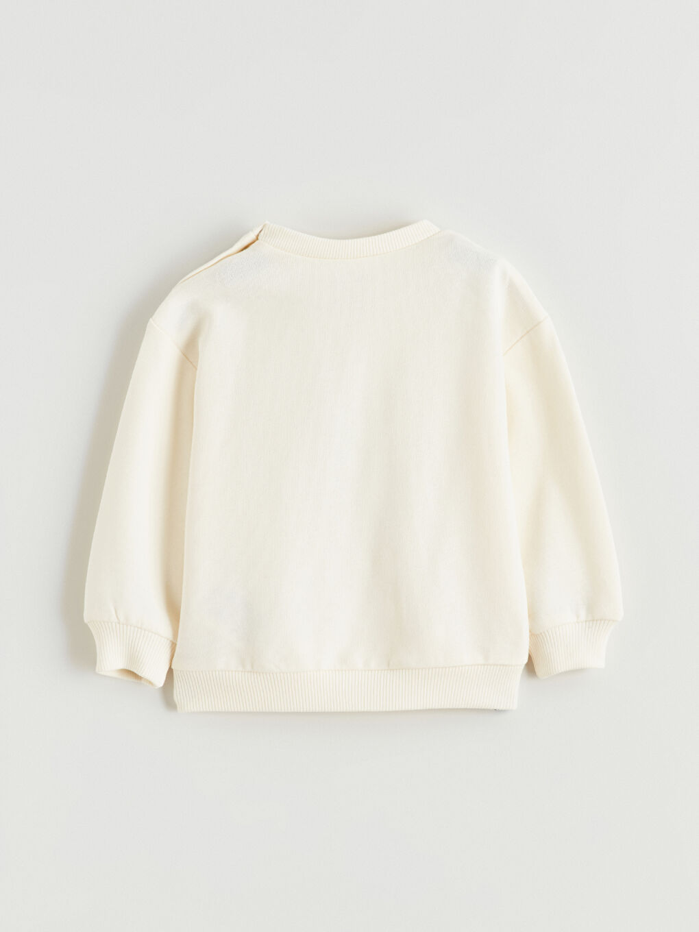 Ekru Geyik Baskılı Erkek Bebek Sweatshirt ve Pantolon-5