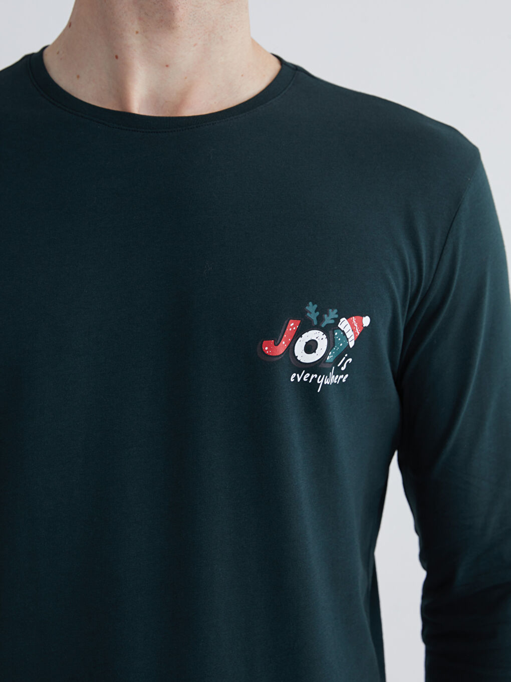 Мужской пижамный комплект стандартной посадки на новогоднюю тематику-2