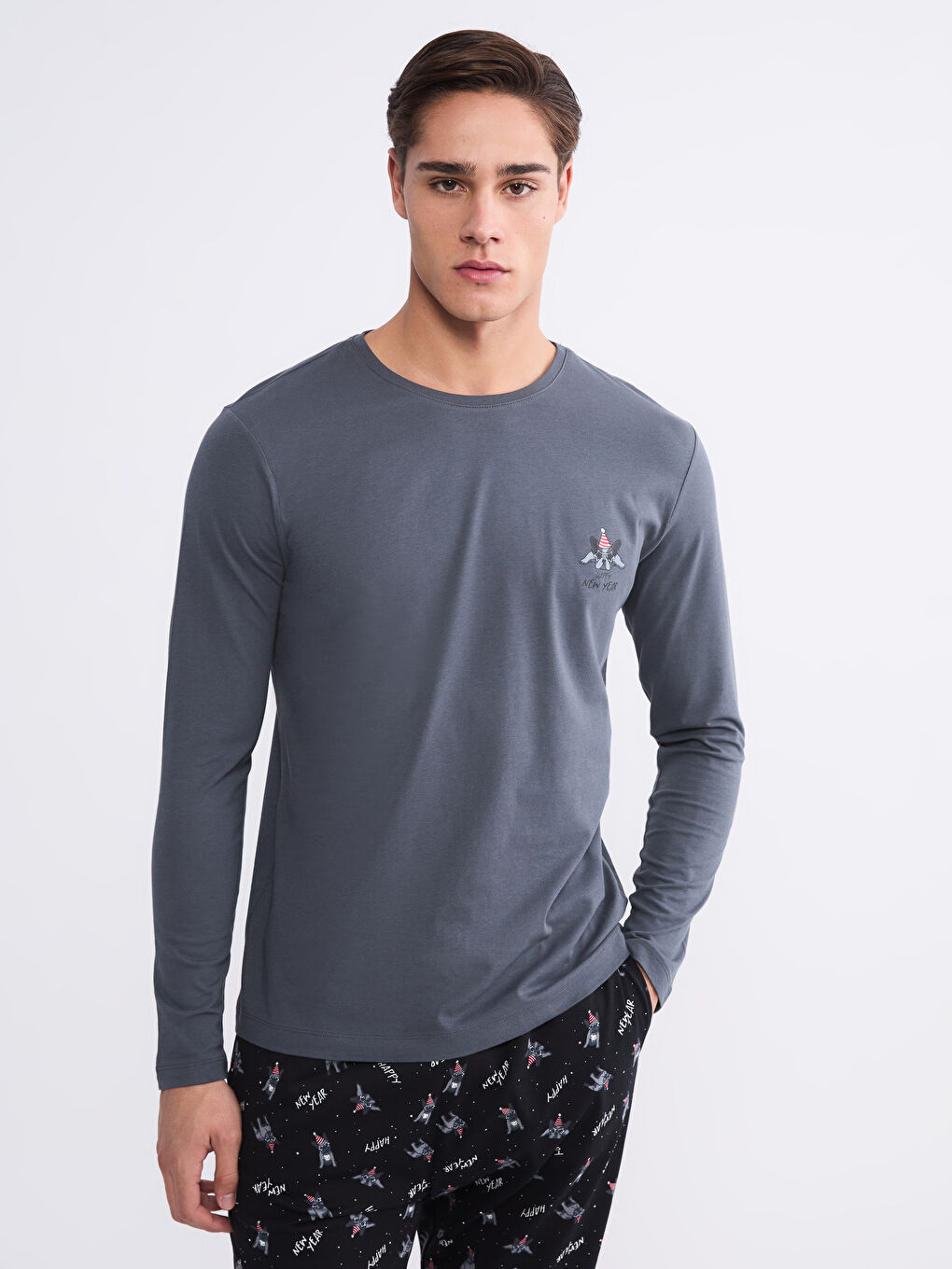 Regular Fit Men's Pyjama Set-1