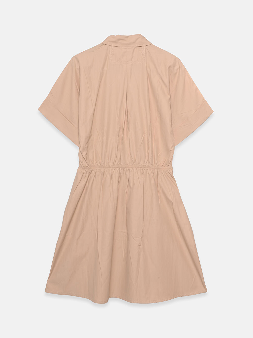 Проста сукня-сорочка з коротким рукавом для жінок-1