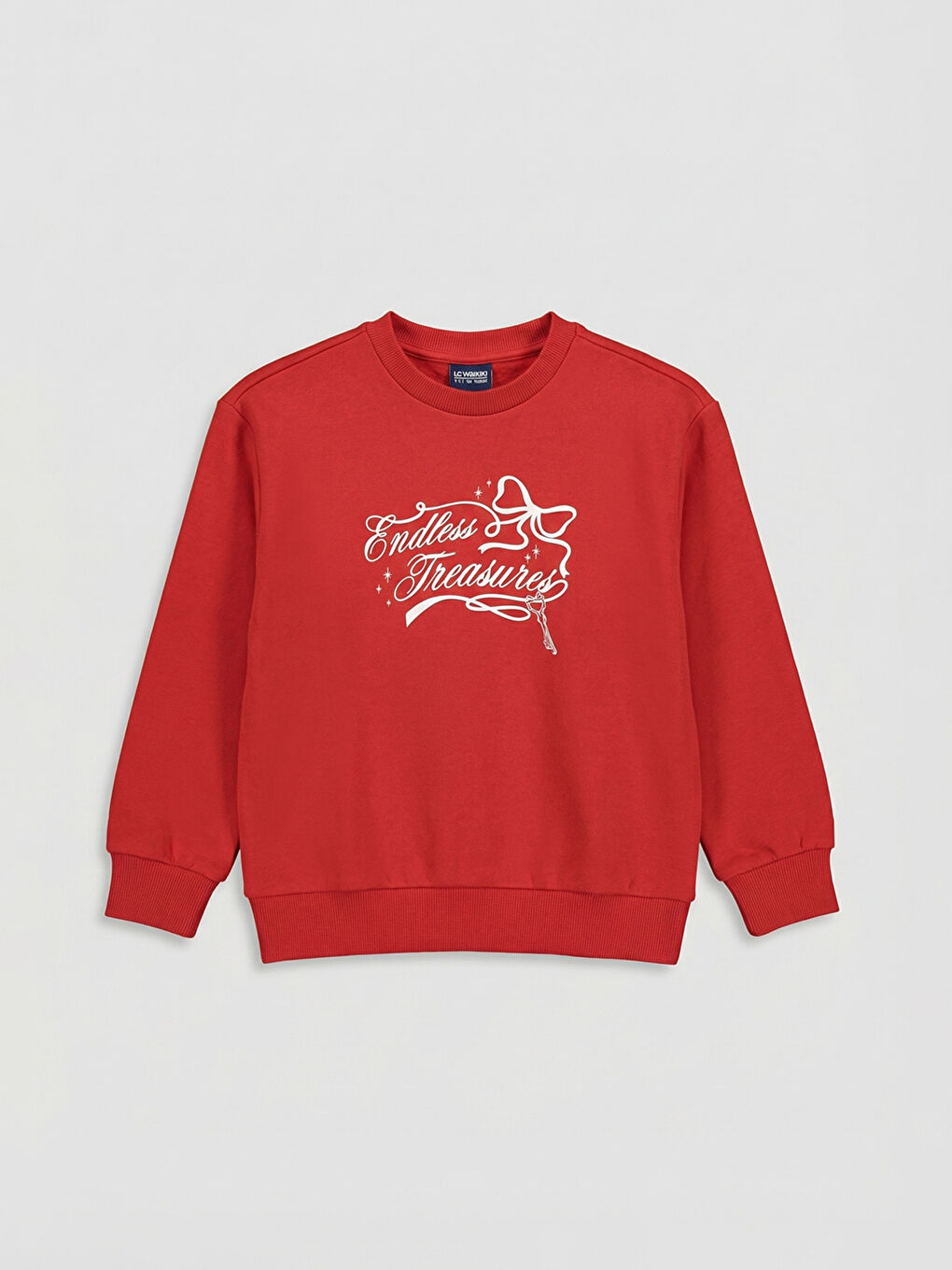 Rundhalsausschnitt Mit Strasssteinchen Verziert Mädchen Dickes Sweatshirt