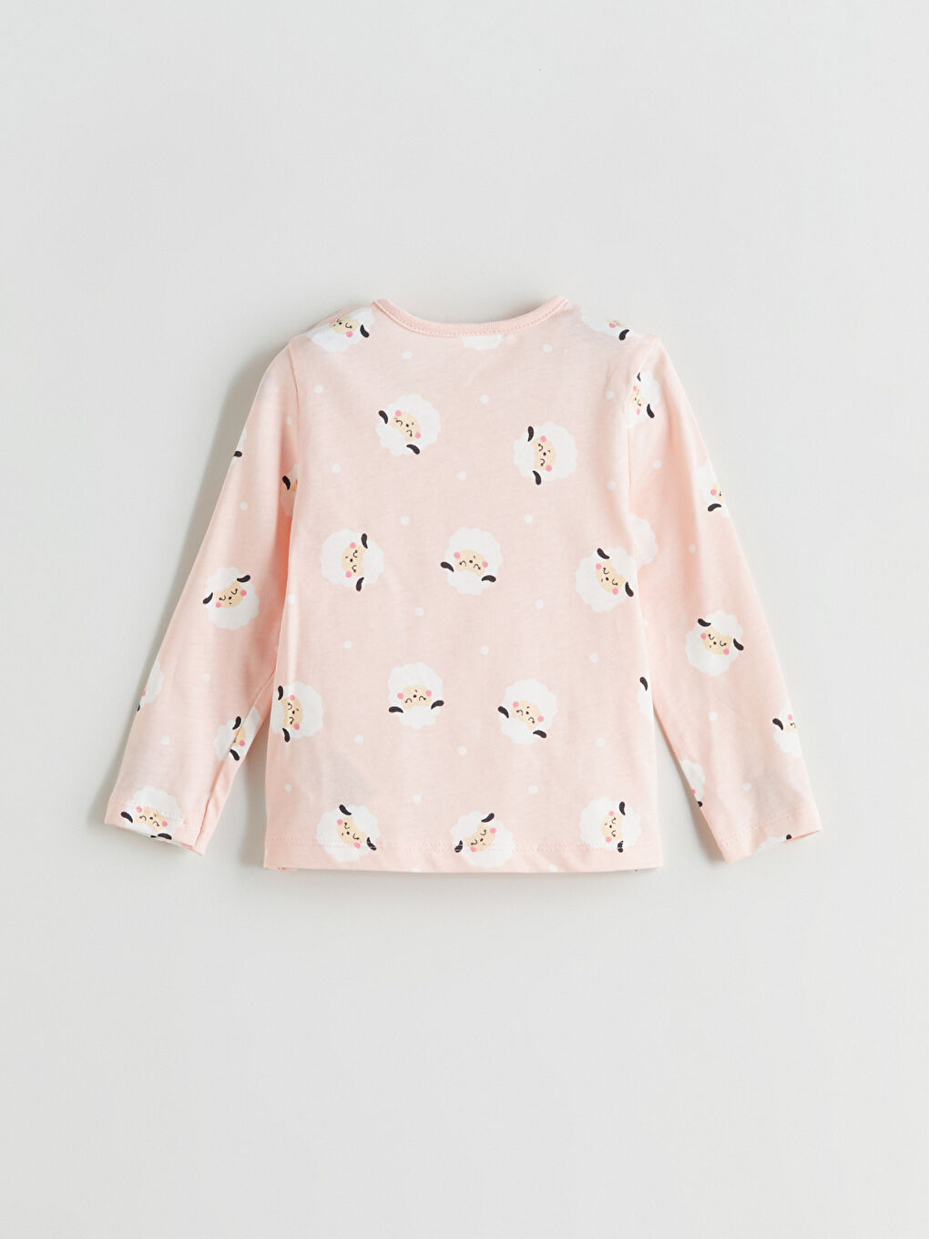 LCW ECO Crew Neck Printed Baby Girls' T-Shirt -W5FN53Z1-LT4
