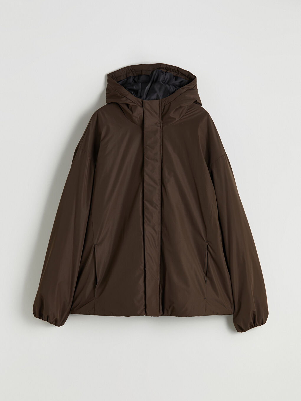 Relaxed Fit Hooded Men's Coat-5