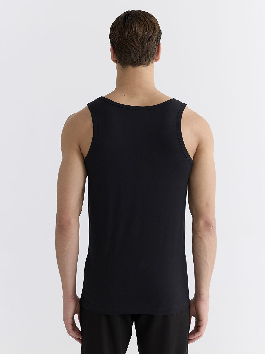 Maiou pentru Bărbați din Jerseu cu Guler în formă de U, Pachet de 3 bucăți-7