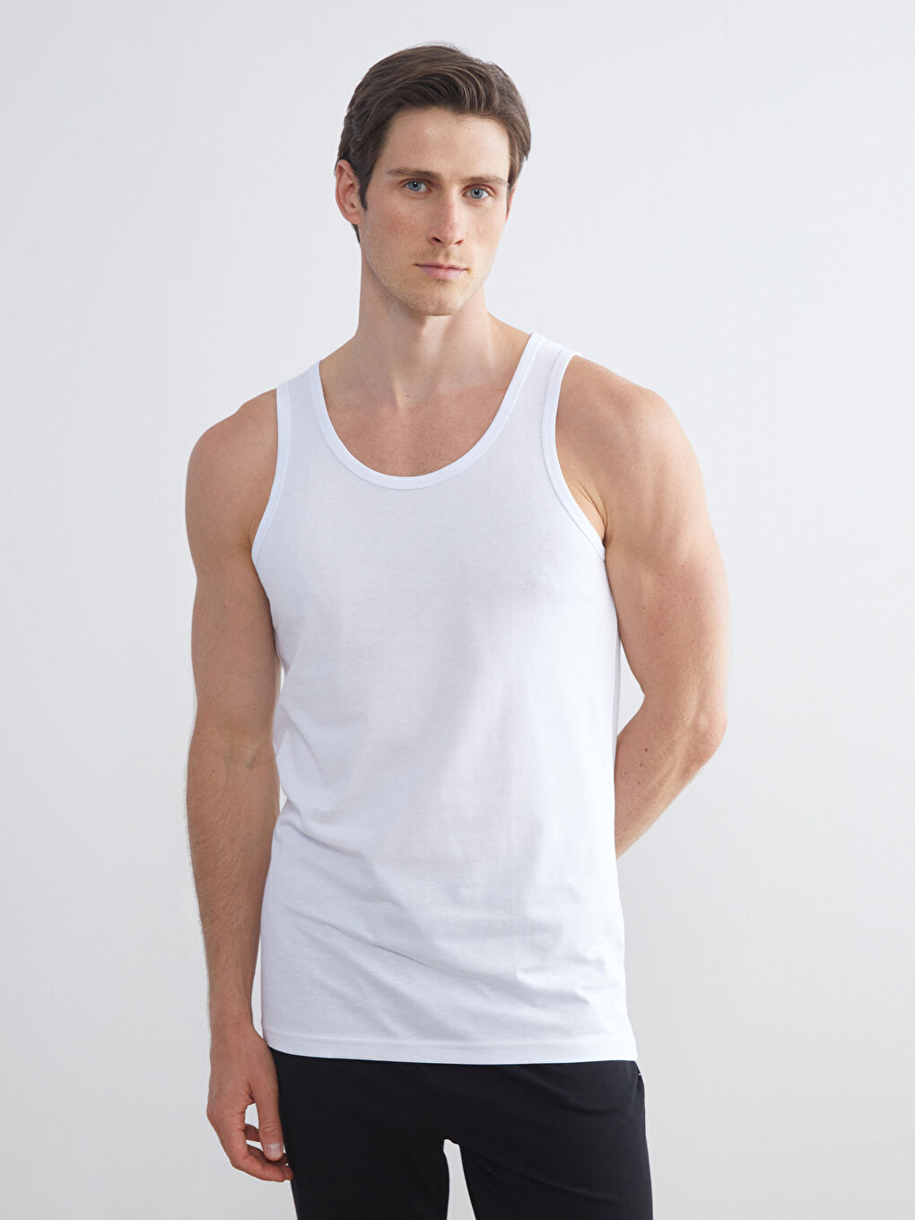 Αμάνικο Ζακέτα Λαιμόκοψη U για Άνδρες Τριπλή Συσκευασία-3