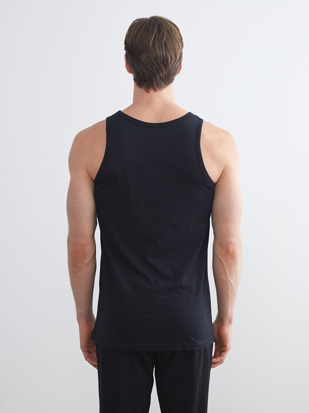 Αμάνικο Ζακέτα Λαιμόκοψη U για Άνδρες Τριπλή Συσκευασία-12