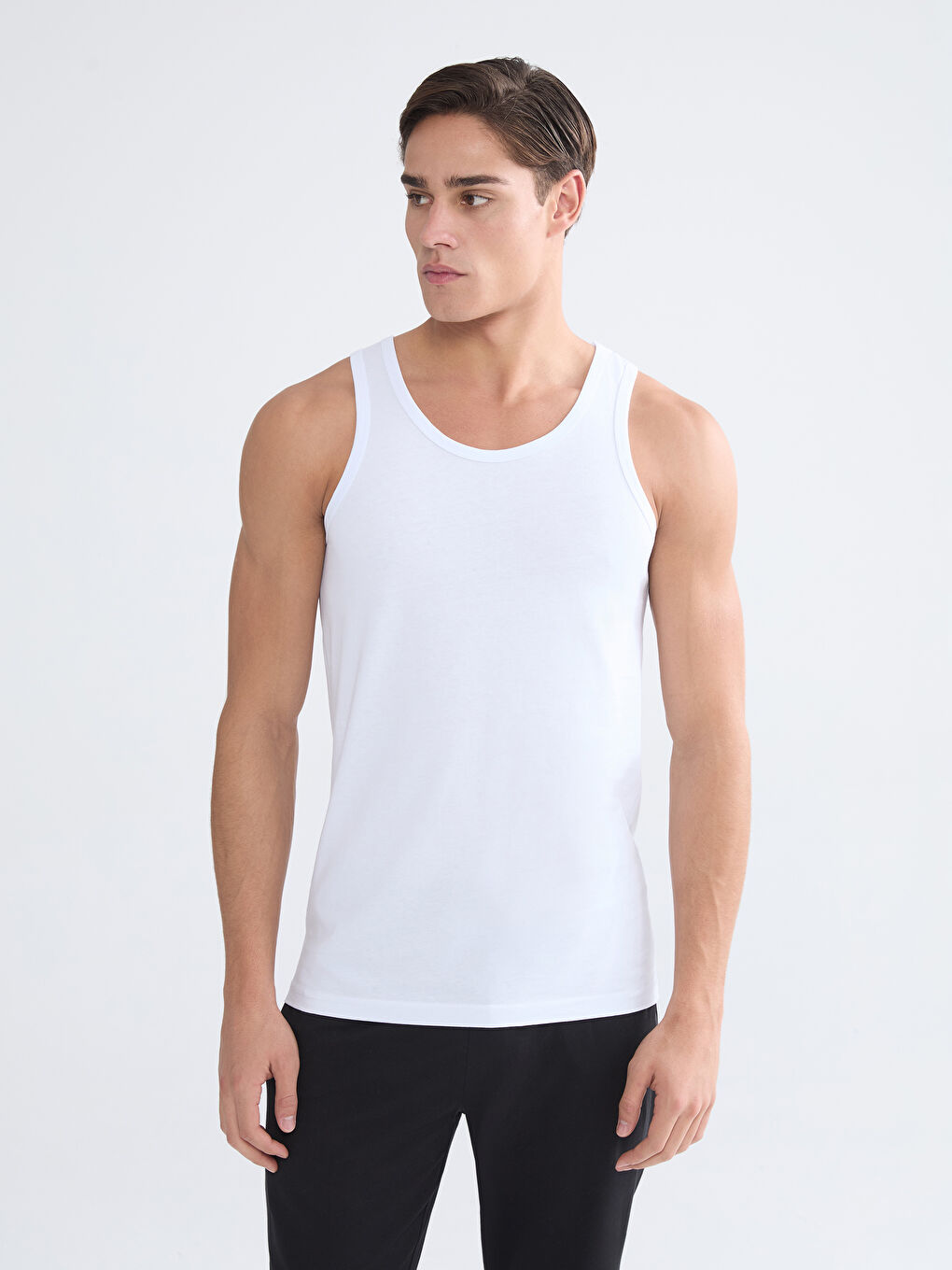 Αμάνικο Ζακέτα Λαιμόκοψη U για Άνδρες Τριπλή Συσκευασία-2