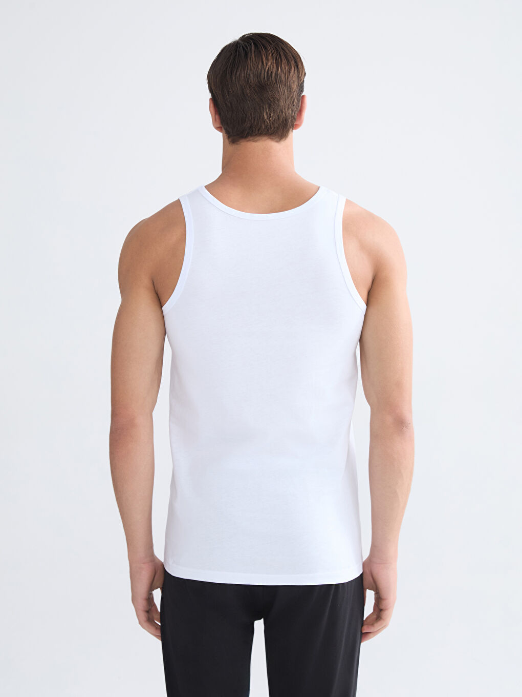 Αμάνικο Ζακέτα Λαιμόκοψη U για Άνδρες Τριπλή Συσκευασία-9