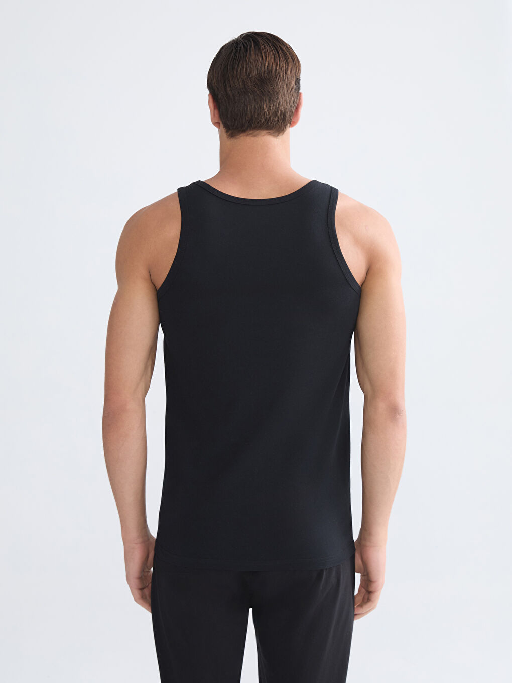 Αμάνικο Ζακέτα Λαιμόκοψη U για Άνδρες Τριπλή Συσκευασία-11